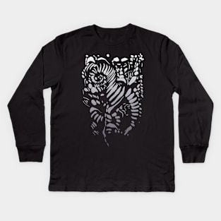 Tribal Tattoo - Fantasy Abstract Kids Long Sleeve T-Shirt